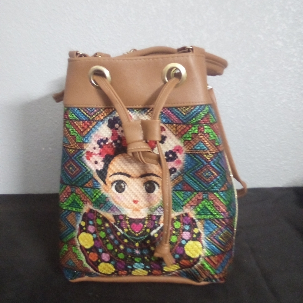 Colorful Patterned Bucket Bag ( Casa )